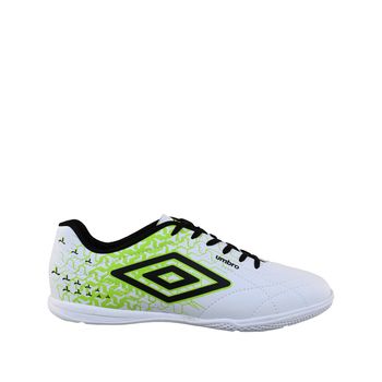 Chuteira-Indoor-Branca-e-Verde-Limao-Class-Neo-|-Umbro-Tamanho--39---Cor--BRANCO-0
